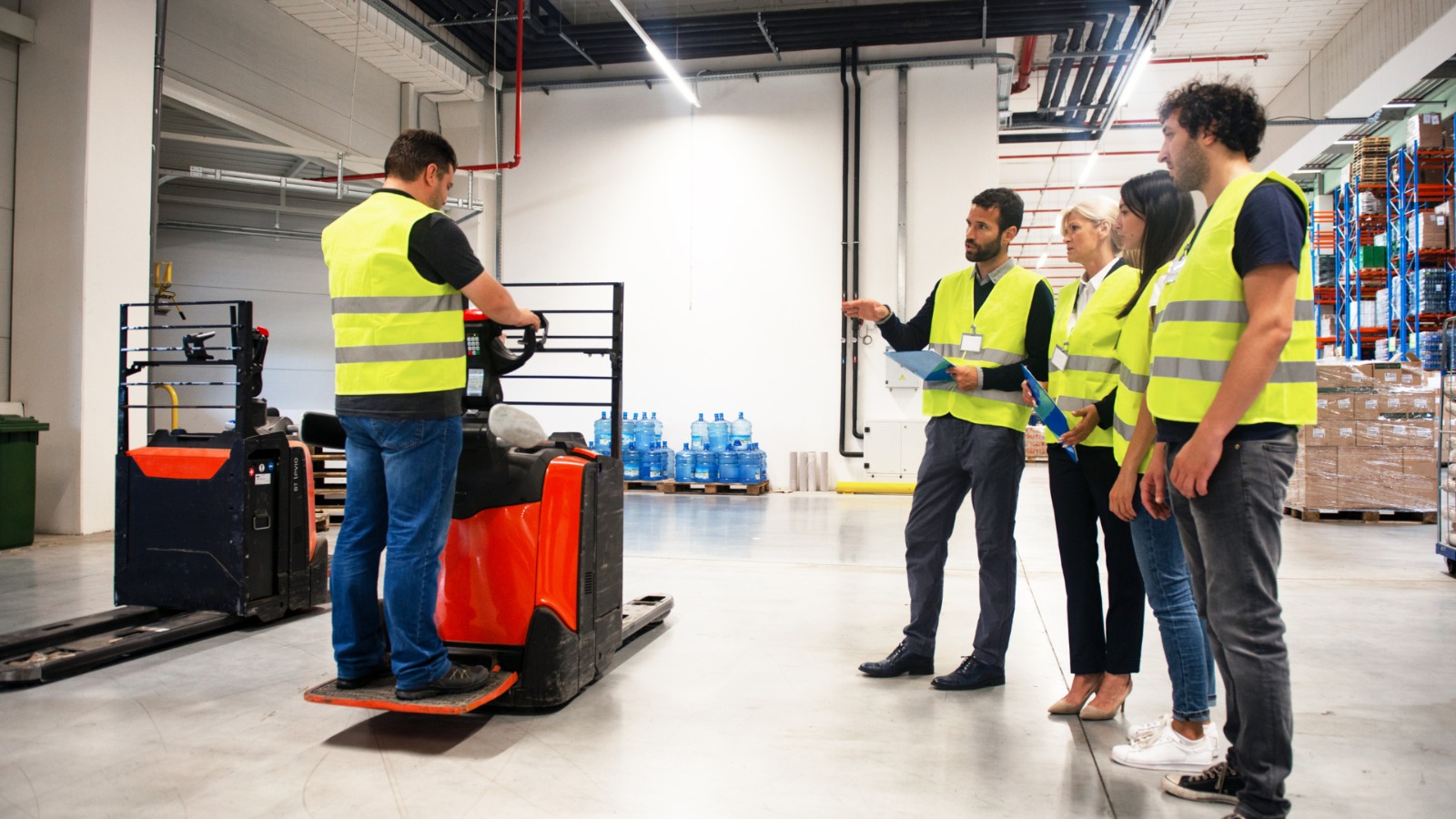 Industrial vehicle safety training